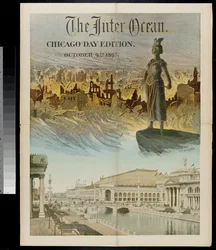 Titelblatt der Inter Ocean: Chicago Day Ausgabe für die Weltausstellung, 9. Oktober 1893